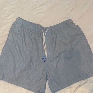 Light Blue Southern Tide Swimming Trunks, Size XL